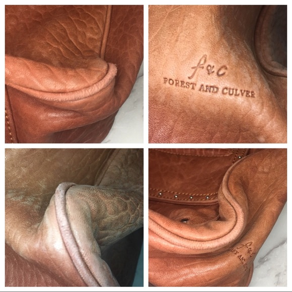 Forest And Culver Sienna Leather Tote - Picture 3 of 8